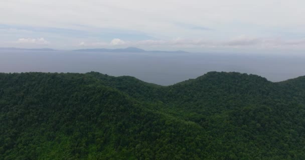 Draufsicht Auf Die Insel Weh Mit Dschungel Und Blauem Meer — Stockvideo