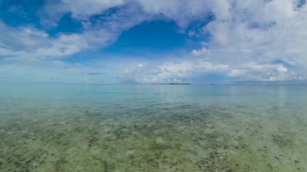 Mer Bleue Tropicale Ciel Bleu Avec Nuages Malaisie — Video