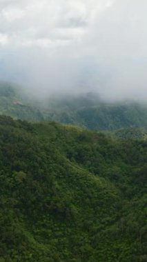 The coast of the island of Negros and Cebu view from the mountains. Philippines.