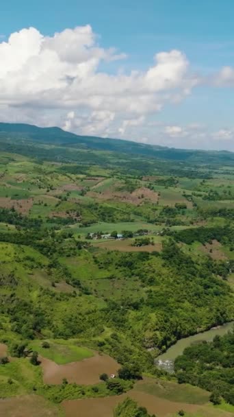 Drone Aereo Fiume Canyon Sull Isola Negros Filippine — Video Stock