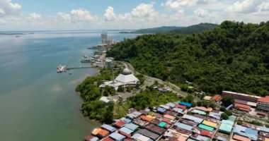 Sandakan 'ın hava aracı Sabah' ın ikinci büyük şehridir. Borneo. Malezya.