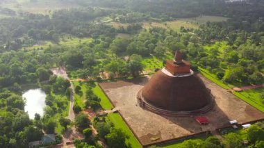 Ancient Buddhist stupa temple in Anuradhapura - Sri Lanka.