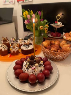 the aroma of home baking and other attributes of Easter holidays