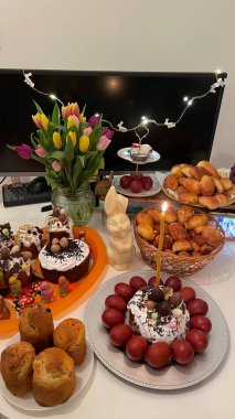 the aroma of home baking and other attributes of Easter holidays