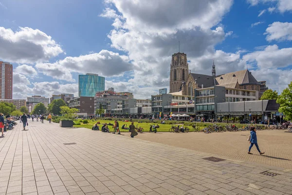 Rotterdam Pays Bas Mai 2022 Une Journée Ensoleillée Dans Centre — Photo