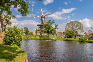 Hollanda 'nın tarihi kenti Leiden' daki 