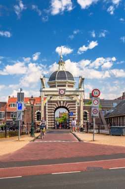 The Morspoort, city gate of Leiden, Netherlands clipart