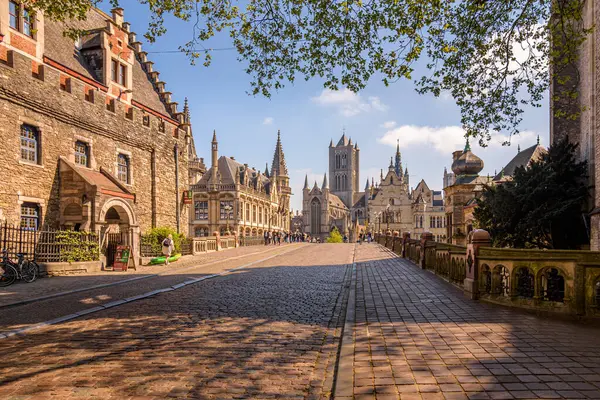 Historic centre in Gent on a sunny day