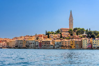 Hırvatistan 'ın Adriyatik Kıyısı' ndaki Rovinj manzarası