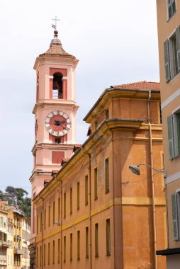 Nice, Alpes-Maritimes, Provence-Alpes-Cote-dAzur, France  23 May 2022: The Clock tower 