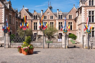 Orleans, Loiret, Centre-Val de Loire, France  25 May 2022: The Hotel Groslot is an historic monument built in the 16e century. It was use as city hall after the french revolution. clipart