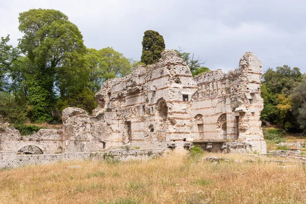 Antic ruins of the Roman Baths of Cimiez (Nice, Alpes-Maritimes, Provence-Alpes-Cote-dAzur, France)