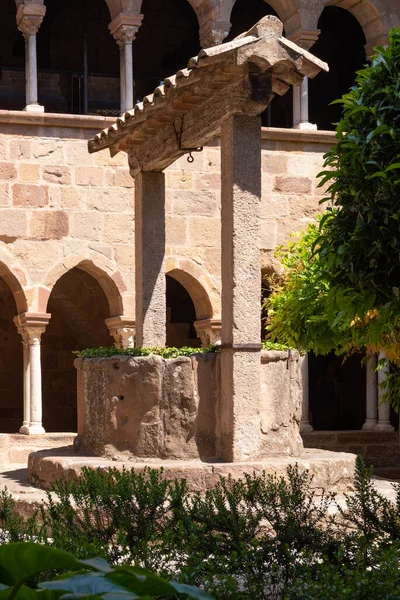 Frejus, Var, Provence-Alpes-Cotes-dAzur, France  24 May 2022: Cloister fo Notre-Dame and Saint-Leonce Cathedral of Frejus