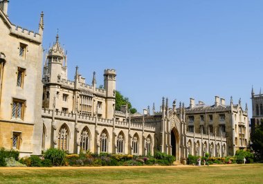 Cambridge Birleşik Krallık - 2 Temmuz 2009; Cambridge Üniversitesi geleneksel Gotik mimariyi inşa ediyor