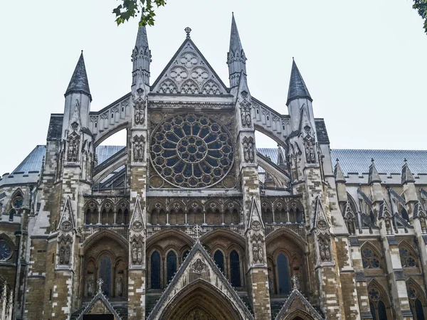 Voorgevel Van Westminster Abbey London Verenigd Koninkrijk — Stockfoto