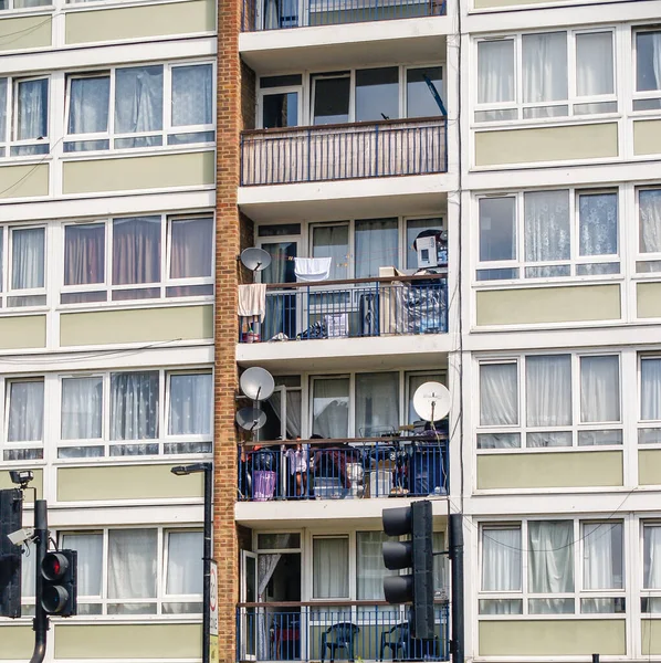Mid Century Apartment Architectural Pattern Londres Reino Unido — Fotografia de Stock