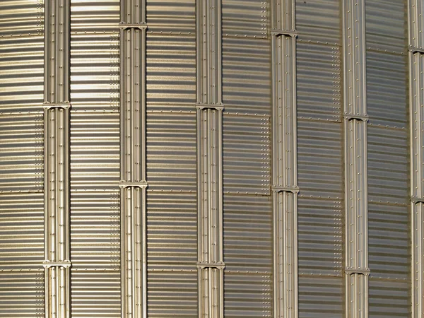 Steel Corrugated Industrial Pattern Background Full Frame — Stock Photo, Image