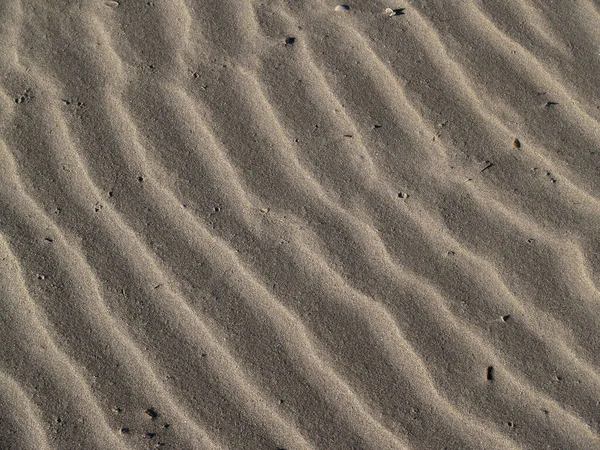 Modele Nisip Valuri Ondulate Plajă — Fotografie, imagine de stoc
