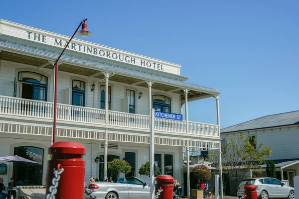 stock image Martinborough New Zealand October 4 2010; Editorial-Landmark colonial style Martinborough Hotel.