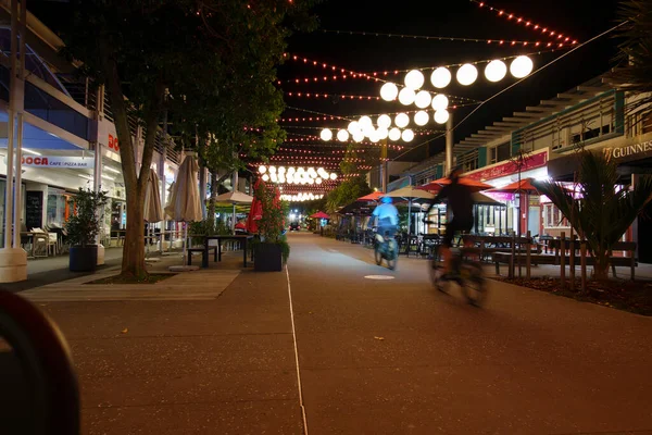 Tauranga Nova Zelândia Abril 2023 Rua Tauranga Noite Com Luzes — Fotografia de Stock