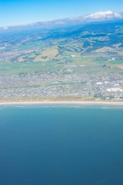 Papamoa Sahili ve Tauranga Yeni Zelanda yerleşim alanı.