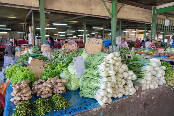 Sigatoka Fidži Září 2023 Místní Trh Ovocem Zeleninou — Stock fotografie