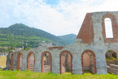 Umbria, İtalya, kırsal bölgeler, kasabalar ve kalıntılar.