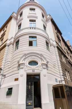 Zagreb Hırvatistan - 23 Mayıs 2011; Hırvat Parlamentosu 'nun bir kısmının klasik ve Neo-rönesans tarzı