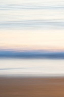 Kıyı empresyonisti mavi ve altın rengi ruhani altınlar