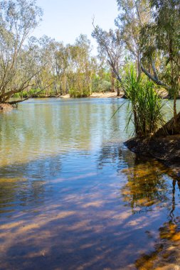 Batı Avustralya Kimberley Bölgesindeki Drysdale Nehri manzarası.