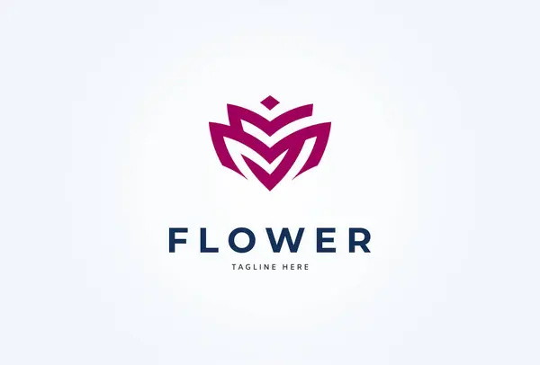 Başlangıç sado-mazo veya MS Flower logosu. S ve M harflerinin monogram logo dizayn kombinasyonu bir çiçek oluşturur. düz tasarım logo şablonu elemanı. vektör illüstrasyonu