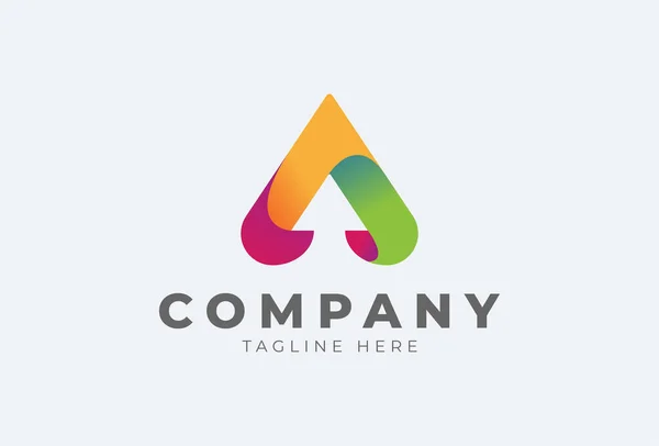 A harfinin baş harfi, A harfinin içinde ok var, marka ve şirket logoları, vektör illüstrasyonu için kullanılabilir.