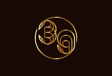  39 Numaralı Soyut Altın Logo, 39 Numaralı monogram çizgisi biçimi doğum günü ve iş logosu şablonları, düz tasarım logosu, vektör çizimi için kullanılabilir