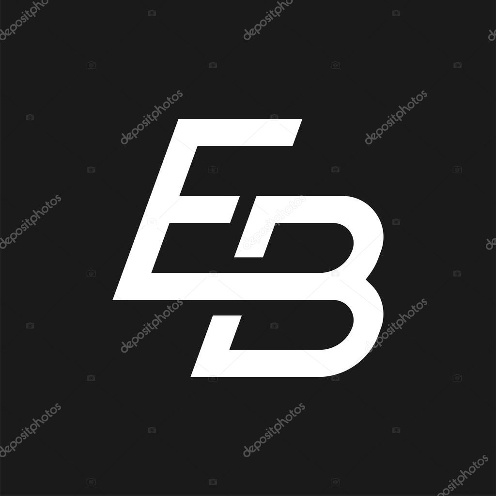 Letter EB Logo, Monogram Logo letter E with B combination, design logo template, vector illustration