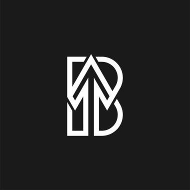 İlk B Arrow Logosu, ok kombinasyonlu B harfi, finans, lojistik, marka ve şirket logoları, vektör illüstrasyonu için kullanılabilir.