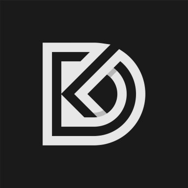 Soyut DK Monogram Logo Tasarımı