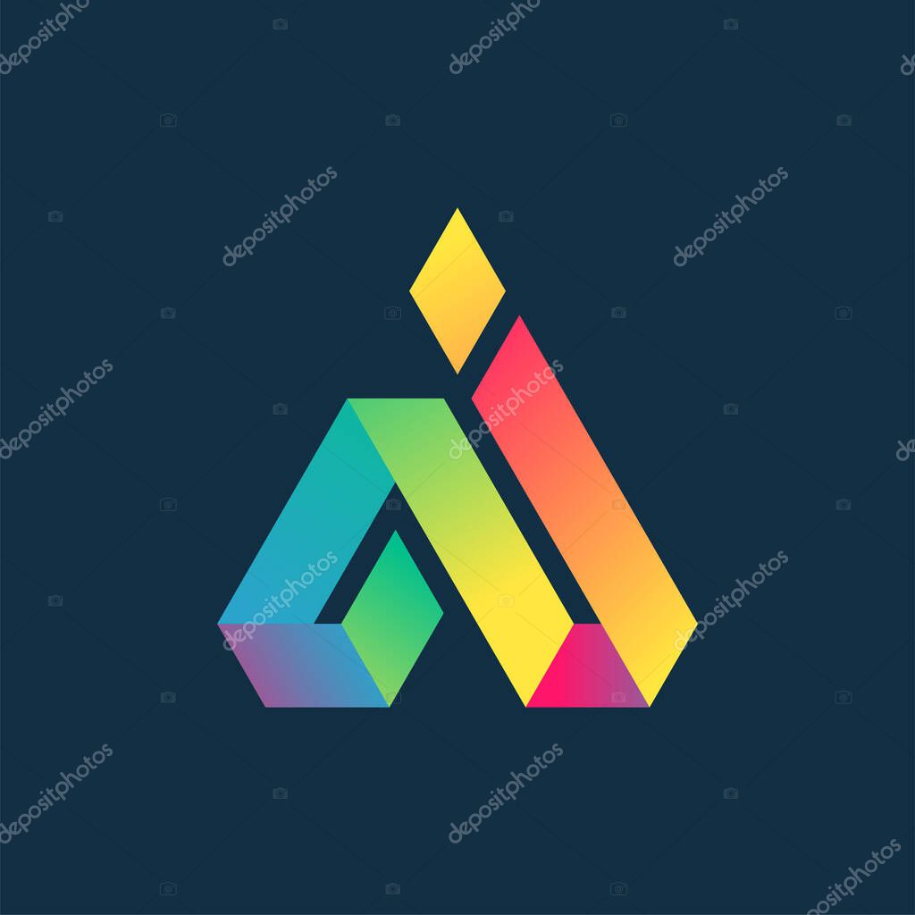 Creative AI Initial Logo Design