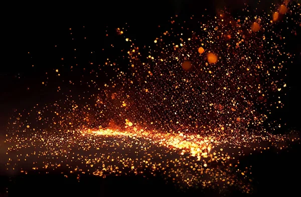 Particule Foc Bokeh Roșu Fundal — Fotografie, imagine de stoc