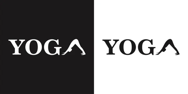 Logo Para Clases Yoga Día Internacional Del Yoga Armonía Conexión Vector de stock