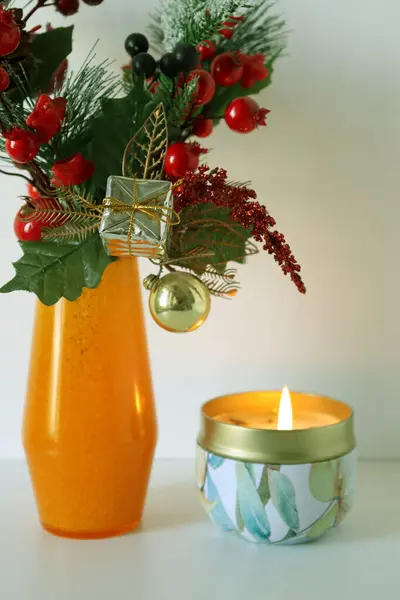 portakal mumu, Noel ağacı ve süslemeler