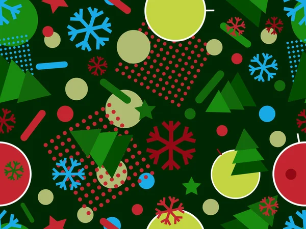 크리스마스 눈송이가 대스타일의 크리스마스 바다없는 패턴이다 Xmas Design Printing Promotional — 스톡 벡터