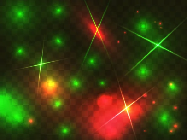 Glödande Ljus Transparent Bakgrund Glödande Partiklar Magisk Glöd Gnistrande Ljus — Stock vektor