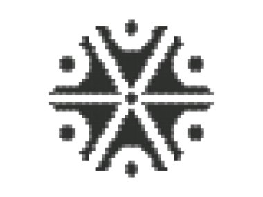 Tanrı Perun 'un pikseldeki sembolü. Pikselleştirilmiş Slav mitolojisi, Yıldırım Tanrısı. 80 'lerden ve 90' lardan kalma 8-bit retro oyunlar. Uygulama, afiş ve poster tasarımı. Vektör illüstrasyonu