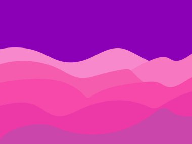 Minimalist tarzında kum tepeleri olan çöl manzarası. Düz dizayn. Parmak izleri, posterler ve iç tasarım için boho dekoru. Orta Çağ modern dekoru. Vektör illüstrasyonu