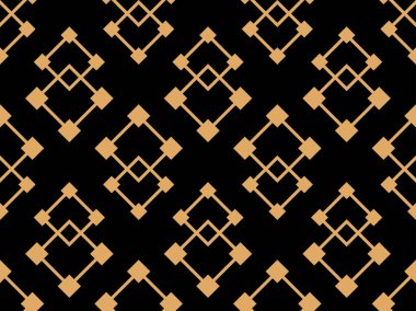 Sanat deco tarzında geometrik kusursuz desen. Altın çizgiler deseni, klasik doğrusal stil. Duvar kağıtları, afişler, posterler ve reklam pazarlama için bir şablon tasarlayın. Vektör illüstrasyonu