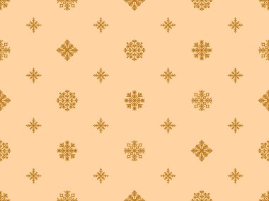 Kar taneleri pürüzsüz desenli. Kış arka planında farklı şekillerde geometrik kar taneleri var. Ambalaj kağıdı, afiş ve poster için Noel ve Yeni Yıl tasarımı. Vektör illüstrasyonu