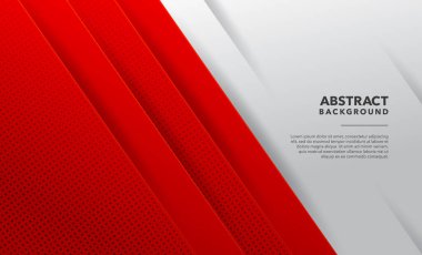 Kırmızı beyaz modern soyut arkaplan tasarımı
