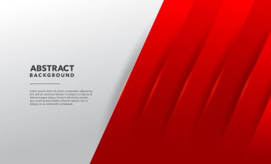 Kırmızı beyaz modern soyut arkaplan tasarımı