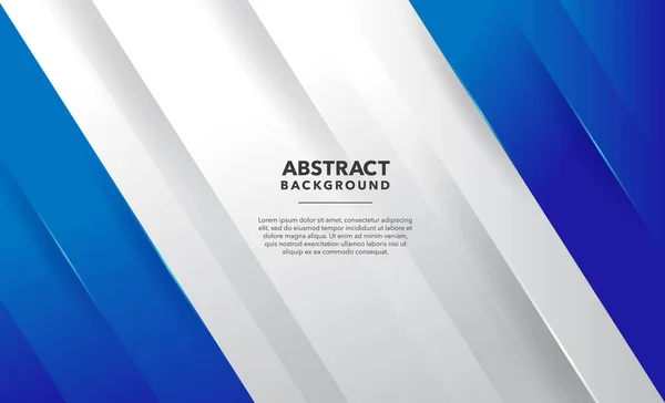 Azul Branco Moderno Design Fundo Abstrato — Vetor de Stock