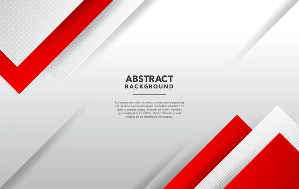 Rojo Blanco Moderno Diseño Fondo Abstracto — Vector de stock